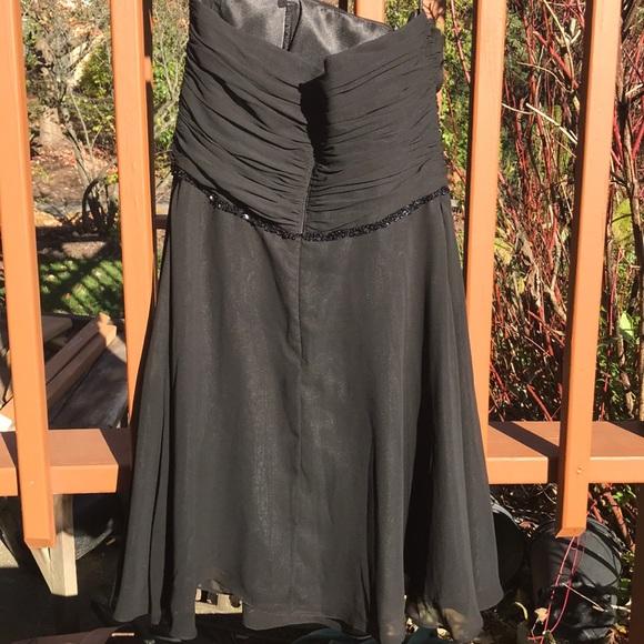 WHBM Strapless black dress - Picture 8 of 16